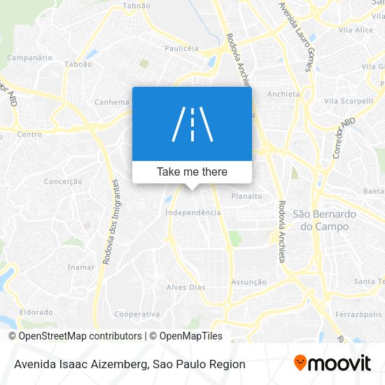 Avenida Isaac Aizemberg map