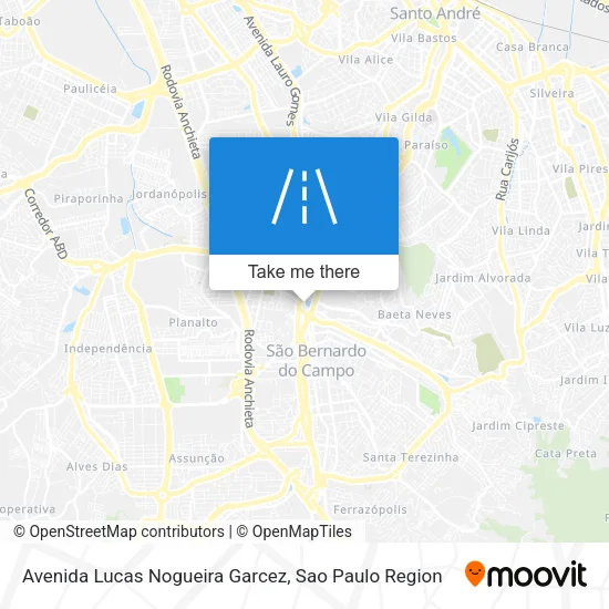 Avenida Lucas Nogueira Garcez map