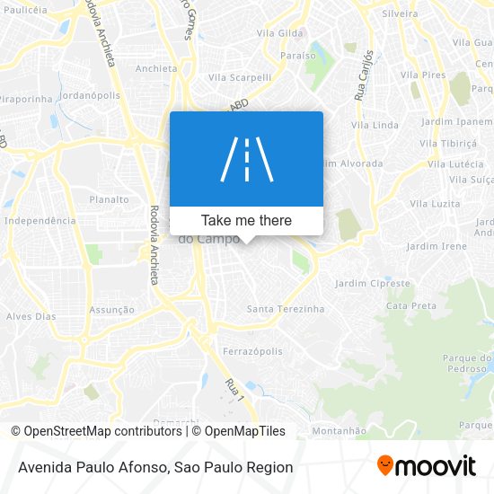 Avenida Paulo Afonso map