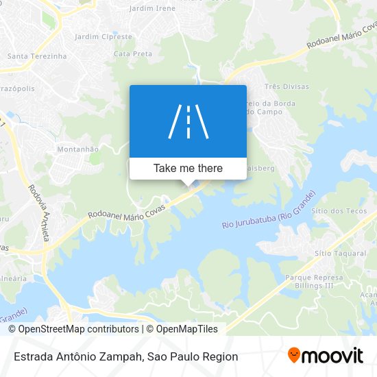 Estrada Antônio Zampah map
