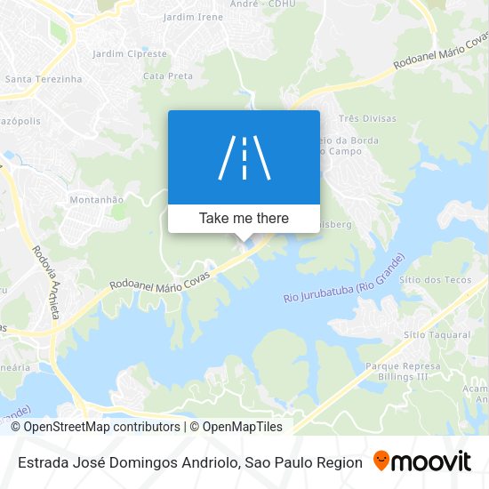 Estrada José Domingos Andriolo map