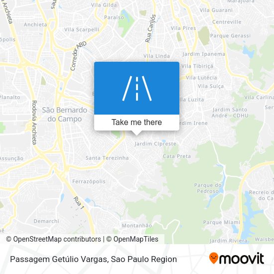 Passagem Getúlio Vargas map
