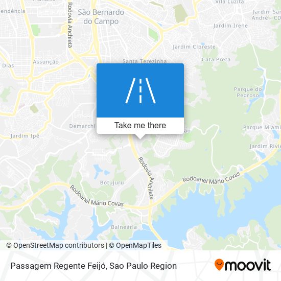 Mapa Passagem Regente Feijó