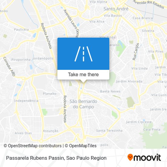 Passarela Rubens Passin map