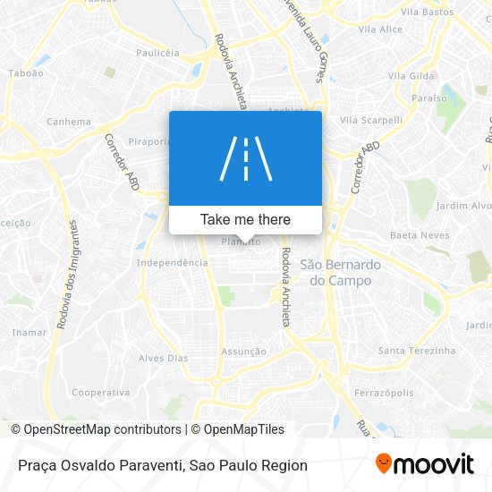 Praça Osvaldo Paraventi map