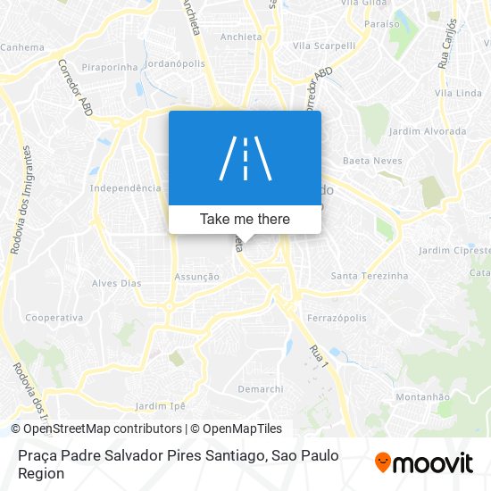 Mapa Praça Padre Salvador Pires Santiago