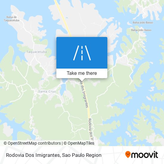 Rodovia Dos Imigrantes map