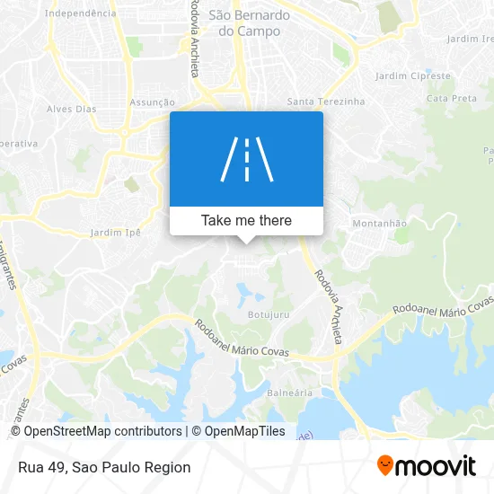 Rua 49 map
