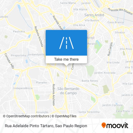 Rua Adelaide Pinto Tártaro map