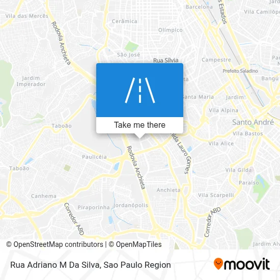 Rua Adriano M Da Silva map