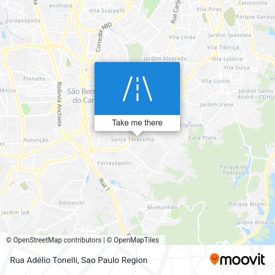Rua Adélio Tonelli map