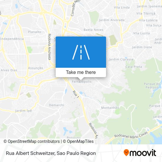 Rua Albert Schweitzer map
