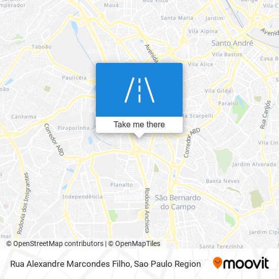 Mapa Rua Alexandre Marcondes Filho