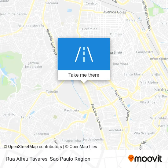Rua Alfeu Tavares map