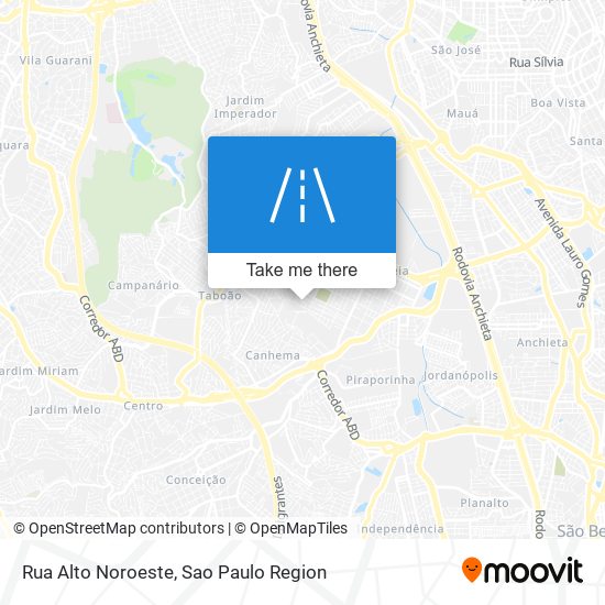 Rua Alto Noroeste map