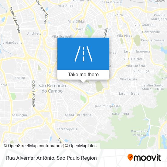 Rua Alvemar Antônio map