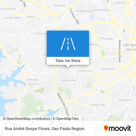 Rua André Gespe Flores map