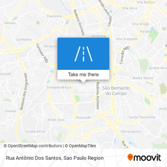 Rua Antônio Dos Santos map