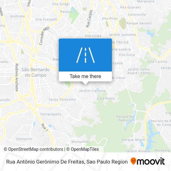 Rua Antônio Gerônimo De Freitas map