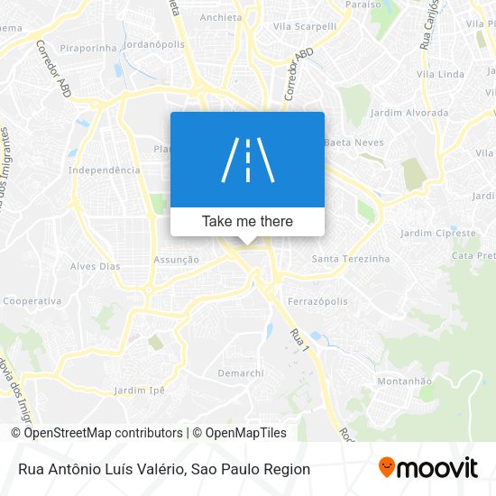Rua Antônio Luís Valério map