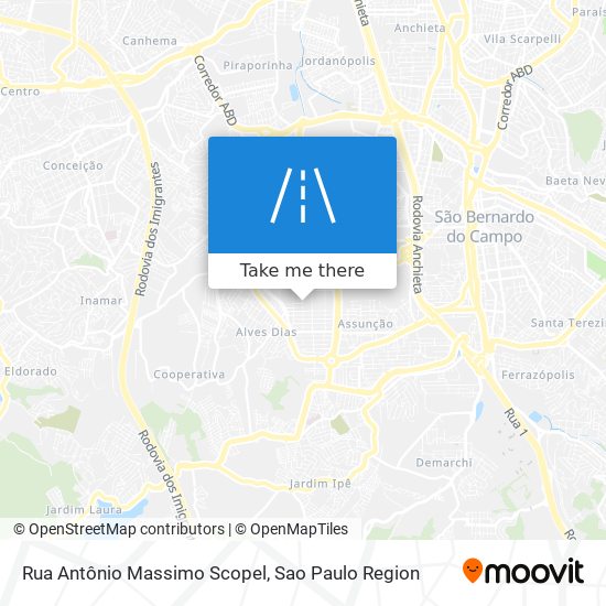 Rua Antônio Massimo Scopel map