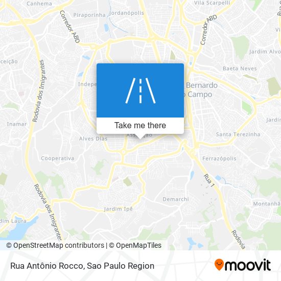 Rua Antônio Rocco map