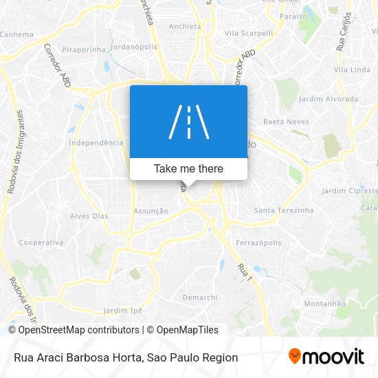 Rua Araci Barbosa Horta map