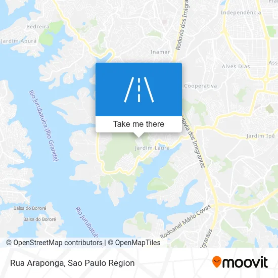 Rua Araponga map