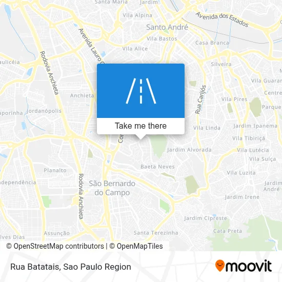 Rua Batatais map