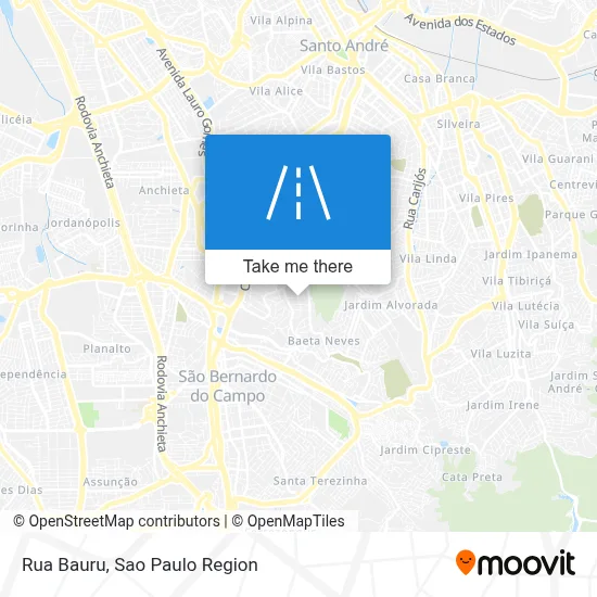 Rua Bauru map