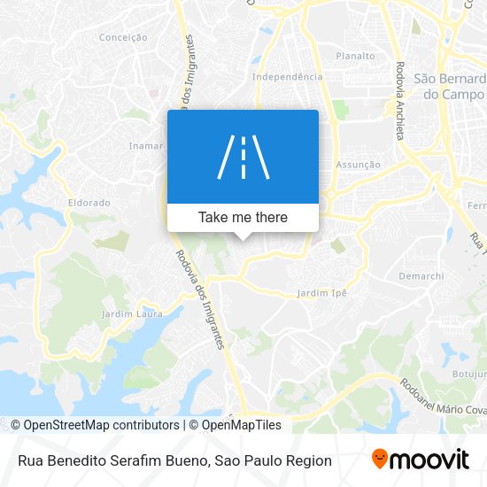 Rua Benedito Serafim Bueno map