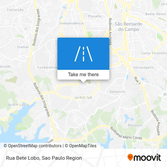 Rua Bete Lobo map