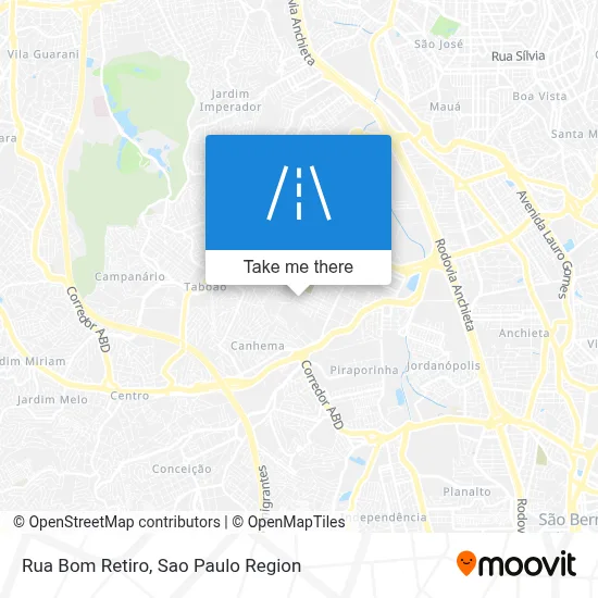 Rua Bom Retiro map