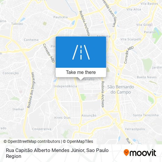 Rua Capitão Alberto Mendes Júnior map