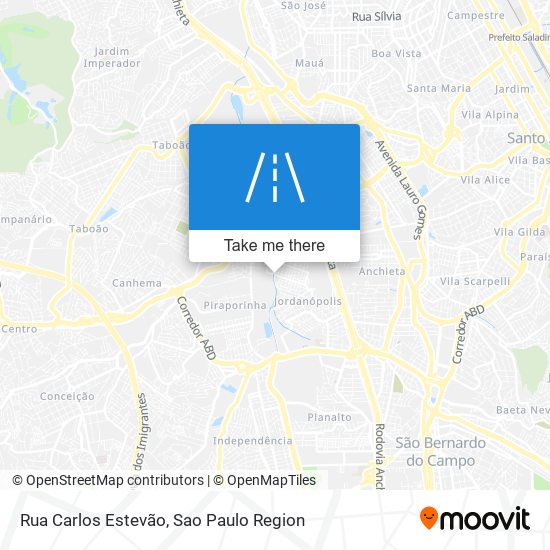 Rua Carlos Estevão map