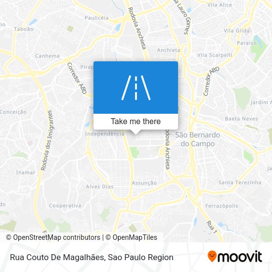 Rua Couto De Magalhães map