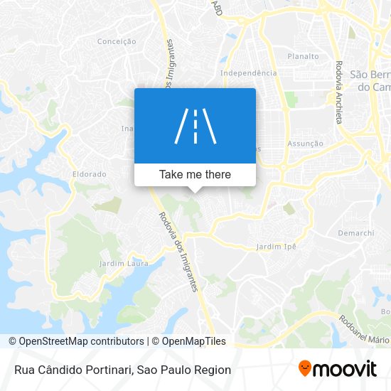 Rua Cândido Portinari map