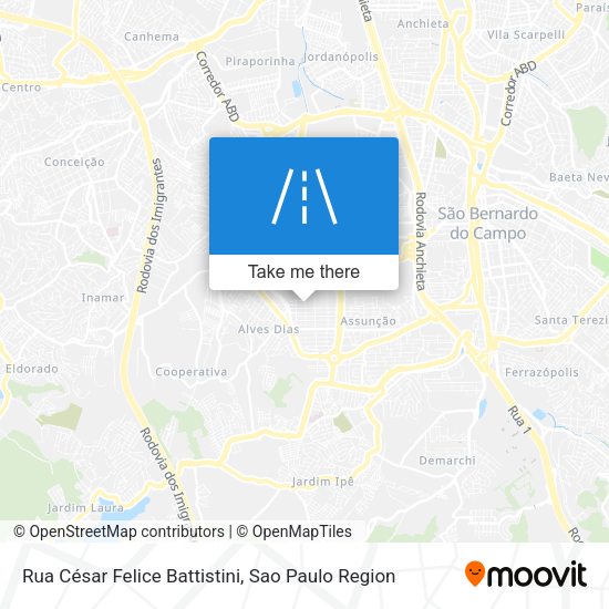Rua César Felice Battistini map
