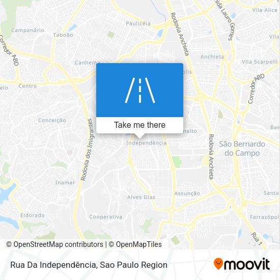 Rua Da Independência map
