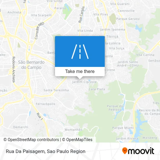Rua Da Paisagem map