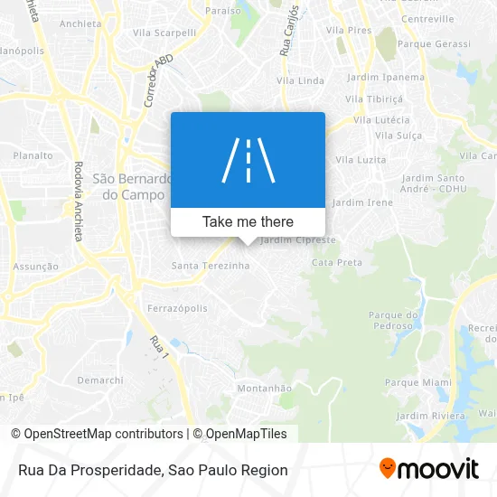 Rua Da Prosperidade map