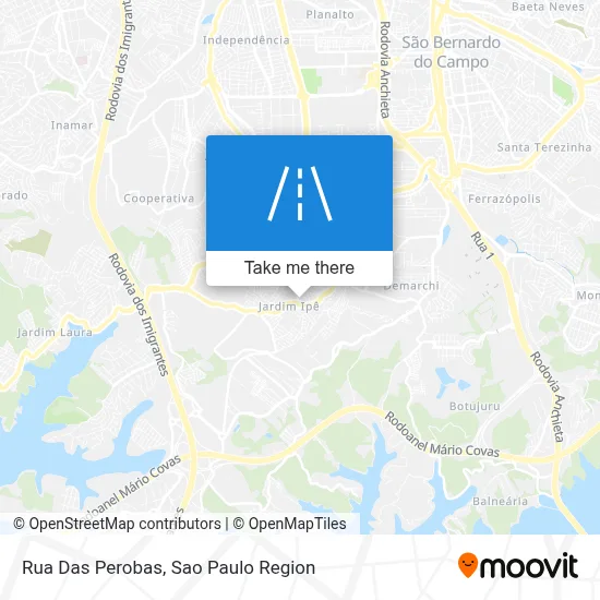 Rua Das Perobas map