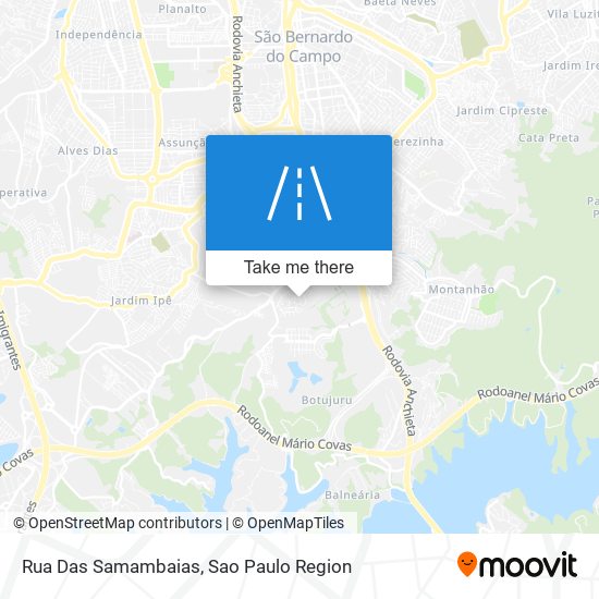 Rua Das Samambaias map