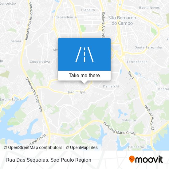 Rua Das Sequóias map