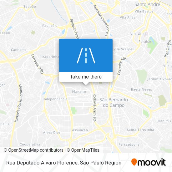 Rua Deputado Alvaro Florence map