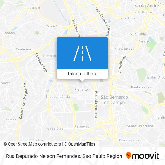 Rua Deputado Nelson Fernandes map