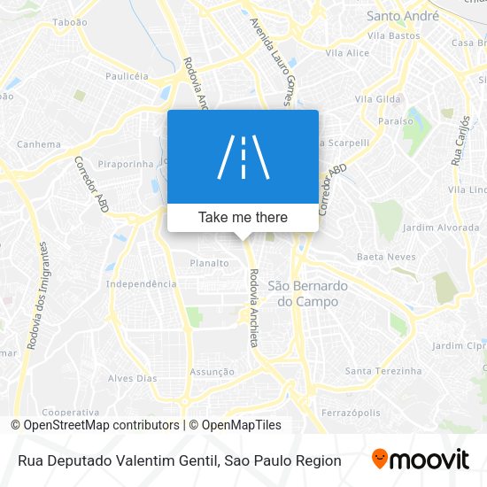Rua Deputado Valentim Gentil map