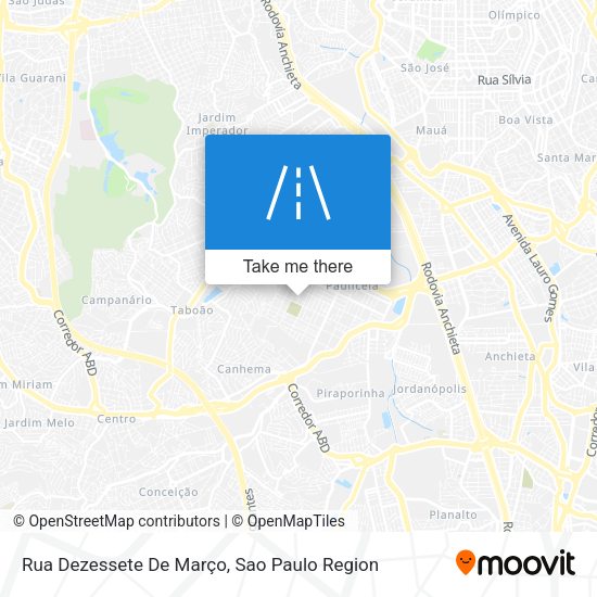 Rua Dezessete De Março map