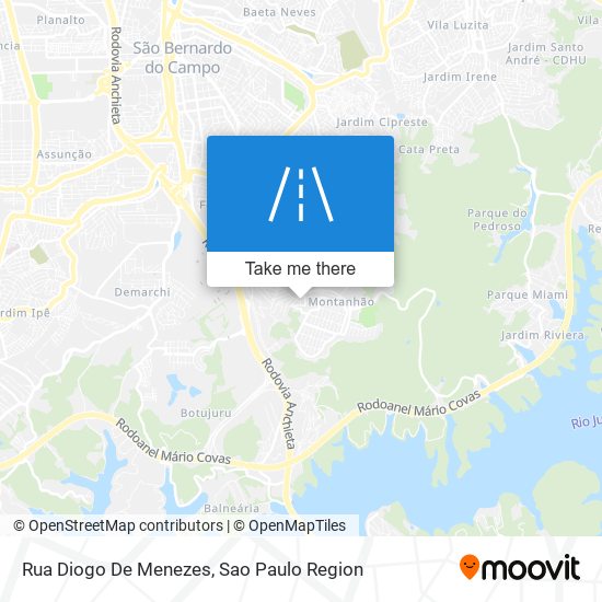 Mapa Rua Diogo De Menezes