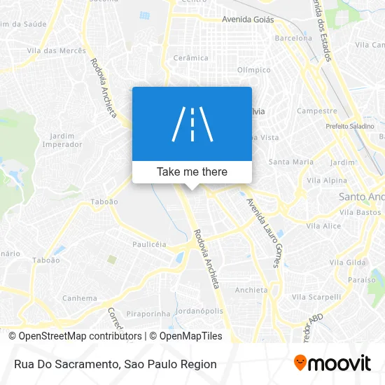 Rua Do Sacramento map